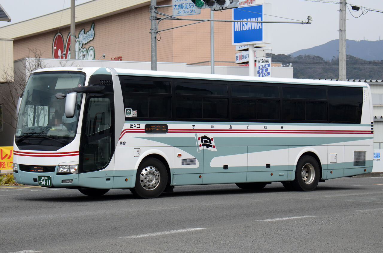 宇和島自動車 高速路線車 ざっしーのただ載せてゆくだけ