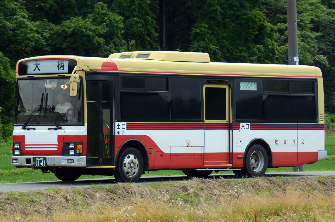 秋北バス 中型移籍車 ざっしーのただ載せてゆくだけ