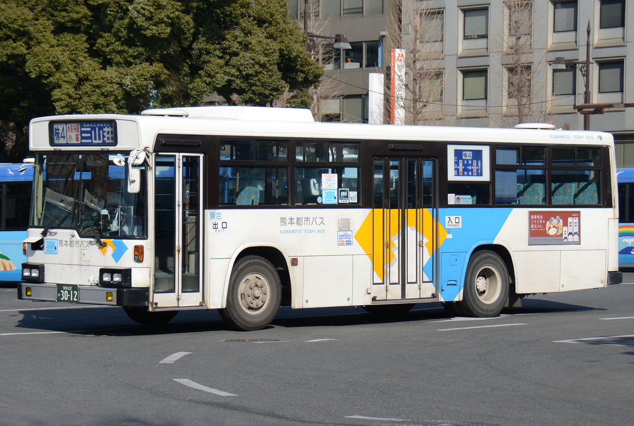 熊本都市バス その1 元熊本市交大型車 ざっしーのただ載せてゆくだけ