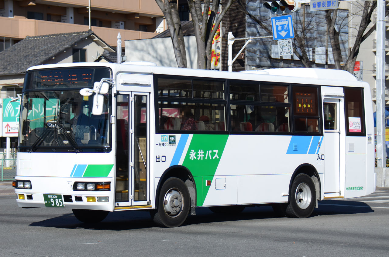 永井 永井運輸(永井バス) 中型移籍車 : ざっしーのただ載せてゆくだけ