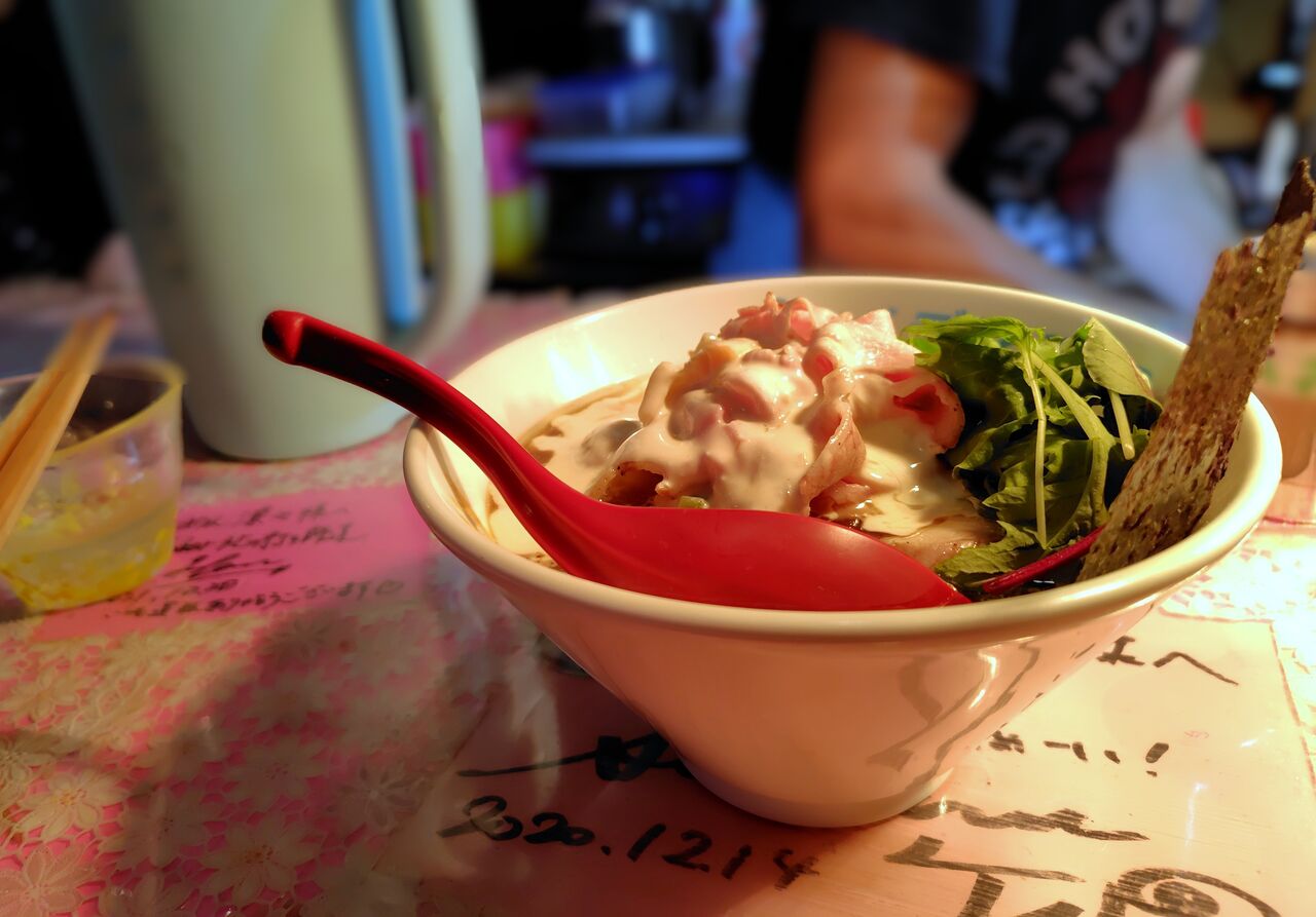 ハイデン・コッコFactory らーめん 凛々(ﾘﾘｨ)＠福生<限定・凛々しい帆