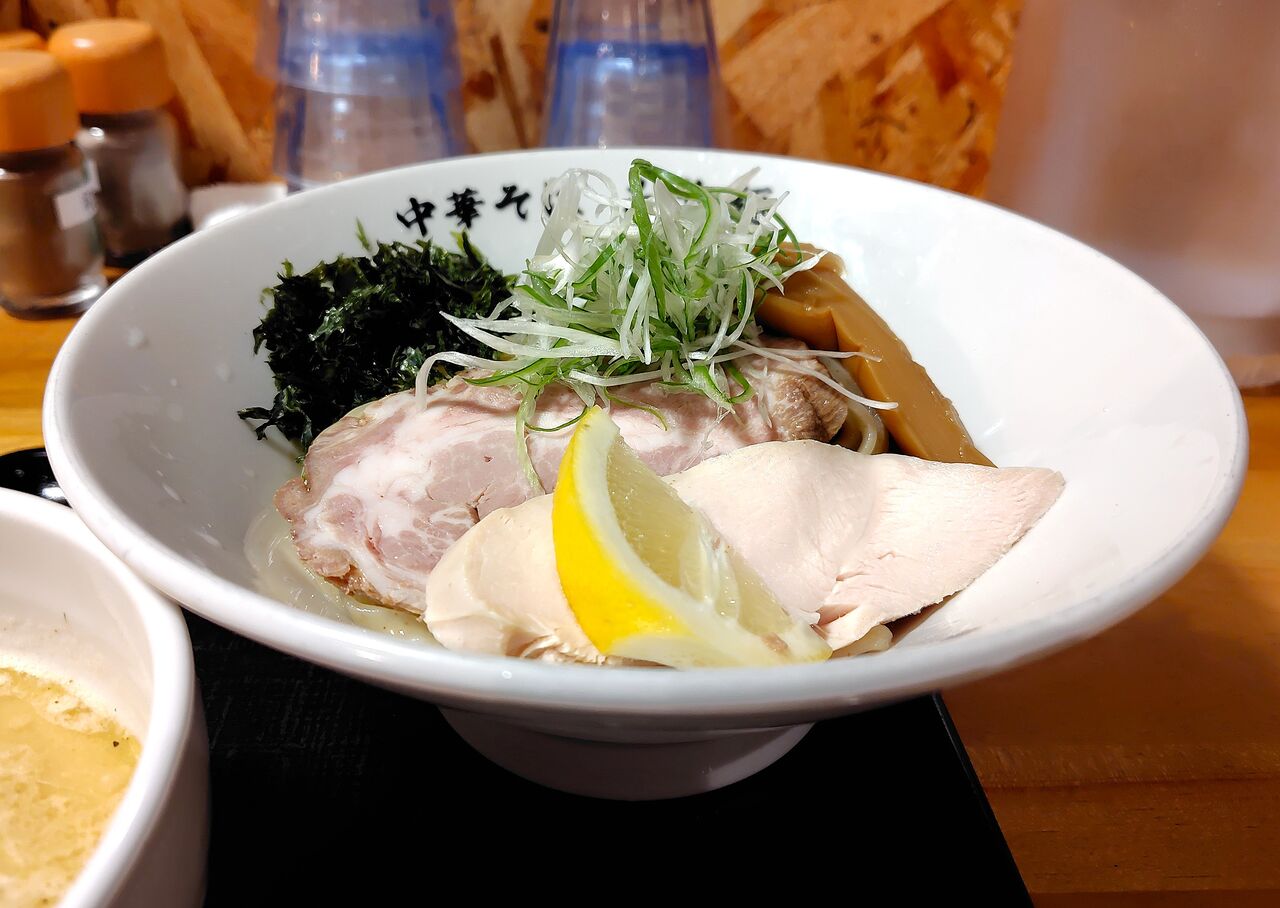 中華そば おや麺@立川市<地鶏白湯つけ麺(塩)> : ZATSUのラーメン