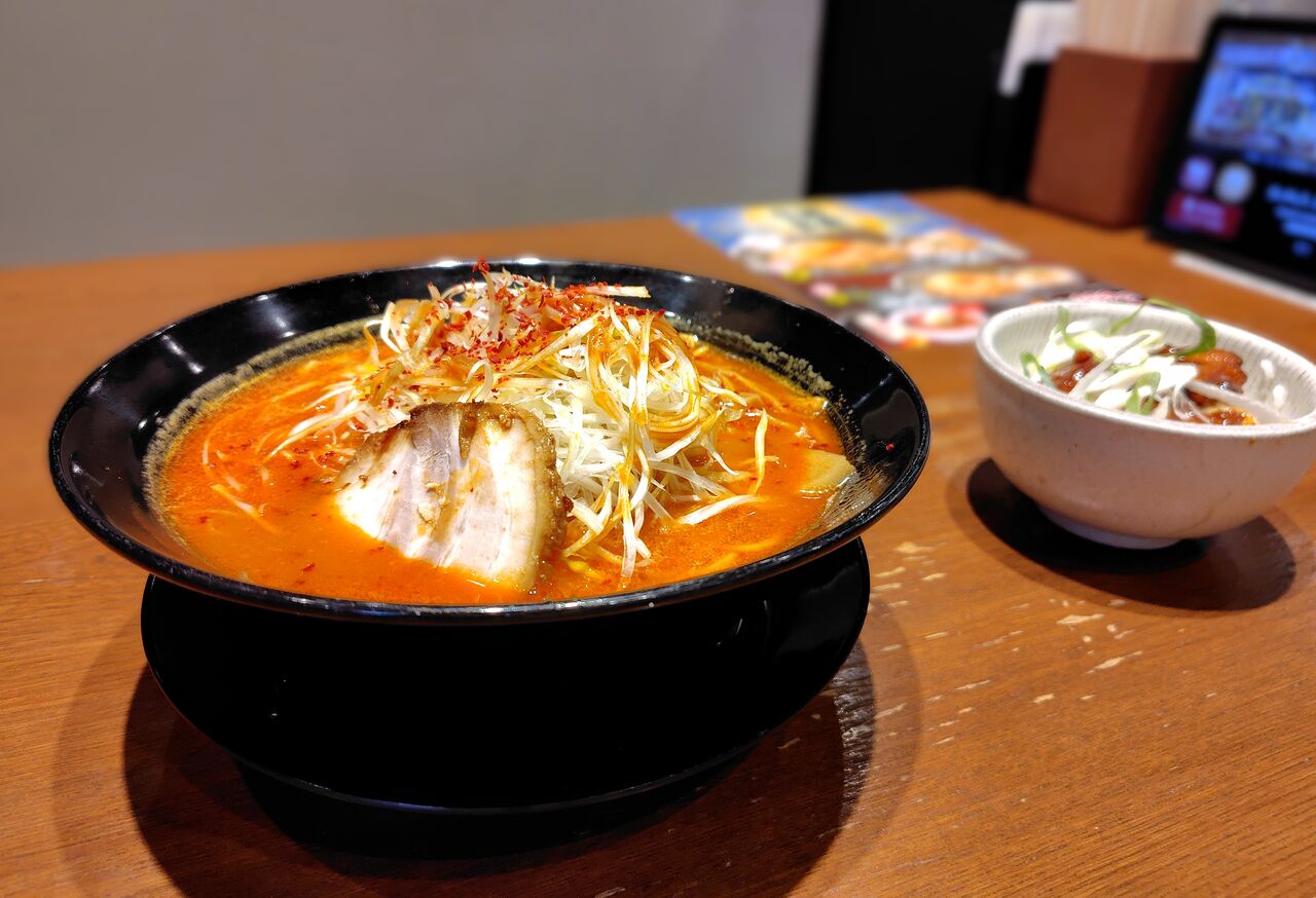 北海道らーめん 伝丸 -DENMARU-羽村店@羽村市<辛味噌ねぎらーめん＋
