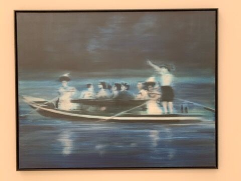 ゲルハルト・リヒター展　ポスター　モーターボート ゲルハルト・リヒター展 ポスター モーターボート キャラクター