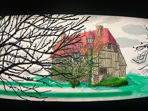 ポスター デビット ホックニー A Year in Normandie Trees FRAME] A