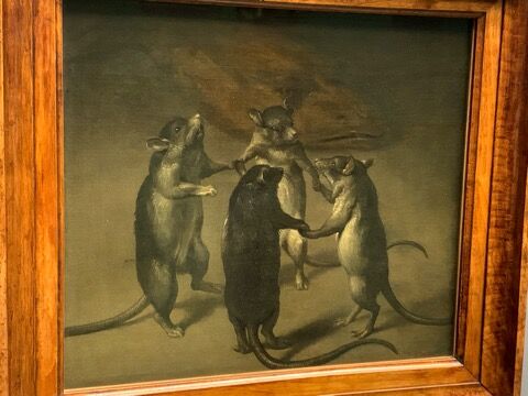 油絵　ネズミ 美術】フェルディナンド・ファン・ケッセル／『ねずみの踊り