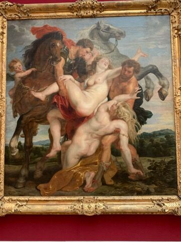✤額装陶板画✤『レウキッポスの娘たちの誘拐』✤✤ ルーベンス