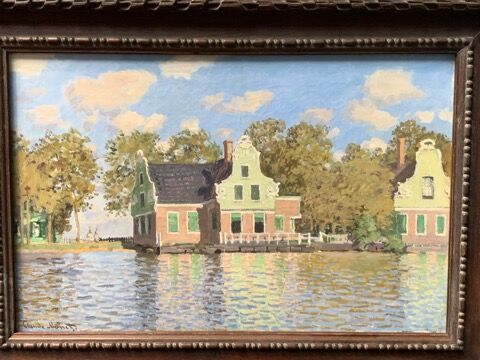 美術】クロード・モネ／『ザーン川沿いの家並み』 Claude Monet
