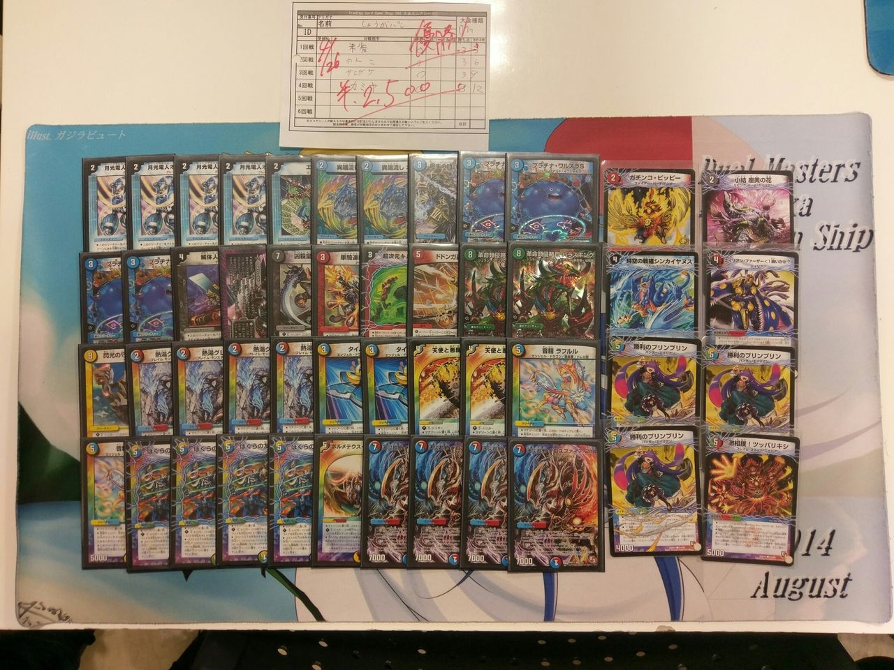 DM】4/23 デュエマフェス 優勝レシピ 5cオボロセカンド : 193浜松店