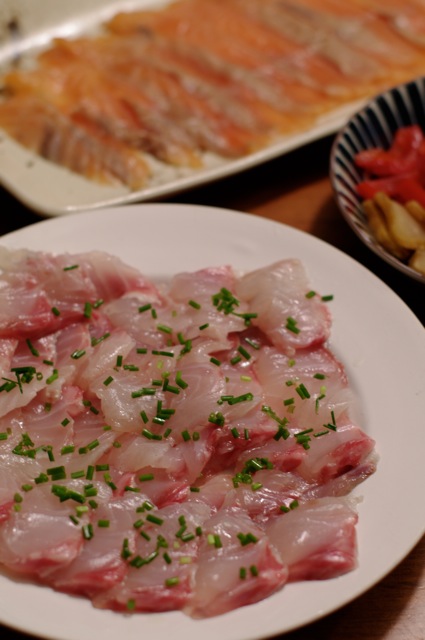 先週食べたものたち 黒鯛の刺身 Etc イルンに居るんデス