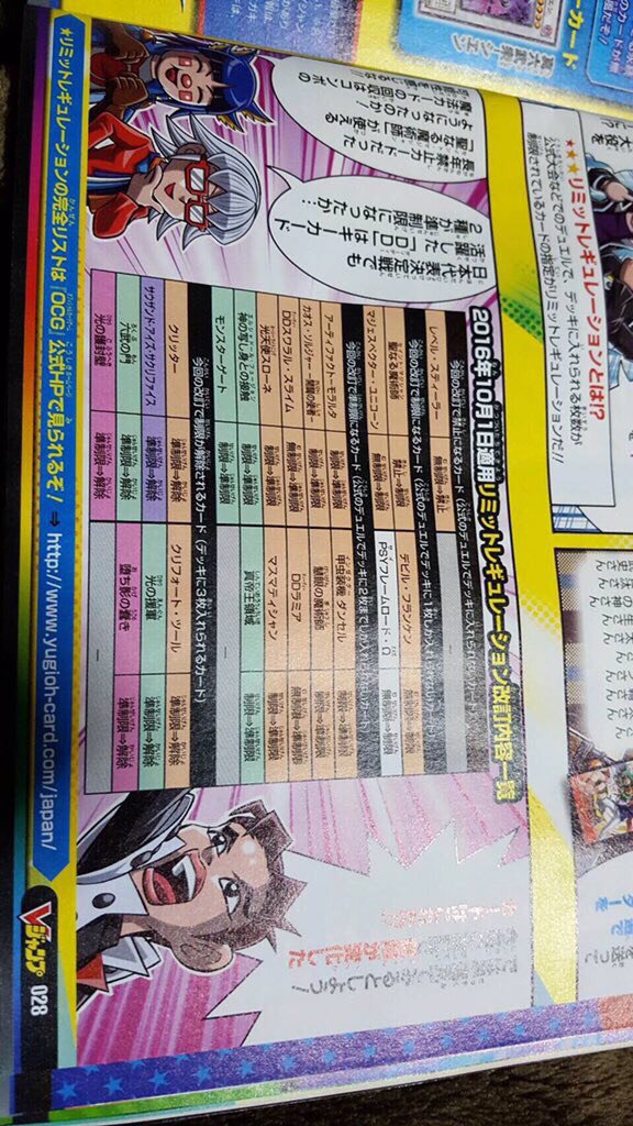 遊戯王 ワンキルとハンデスは何を置いても絶対潰すコナミ 2016年10月1日制限 遊獄の時計塔