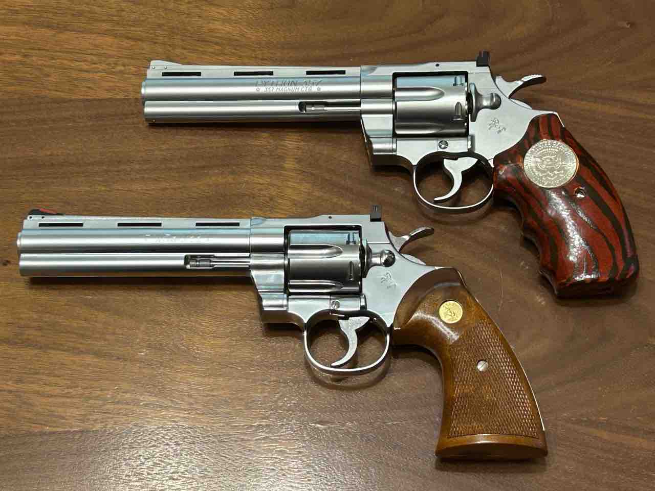 タナカワークス コルトパイソン357マグナム 6インチ ステンレス