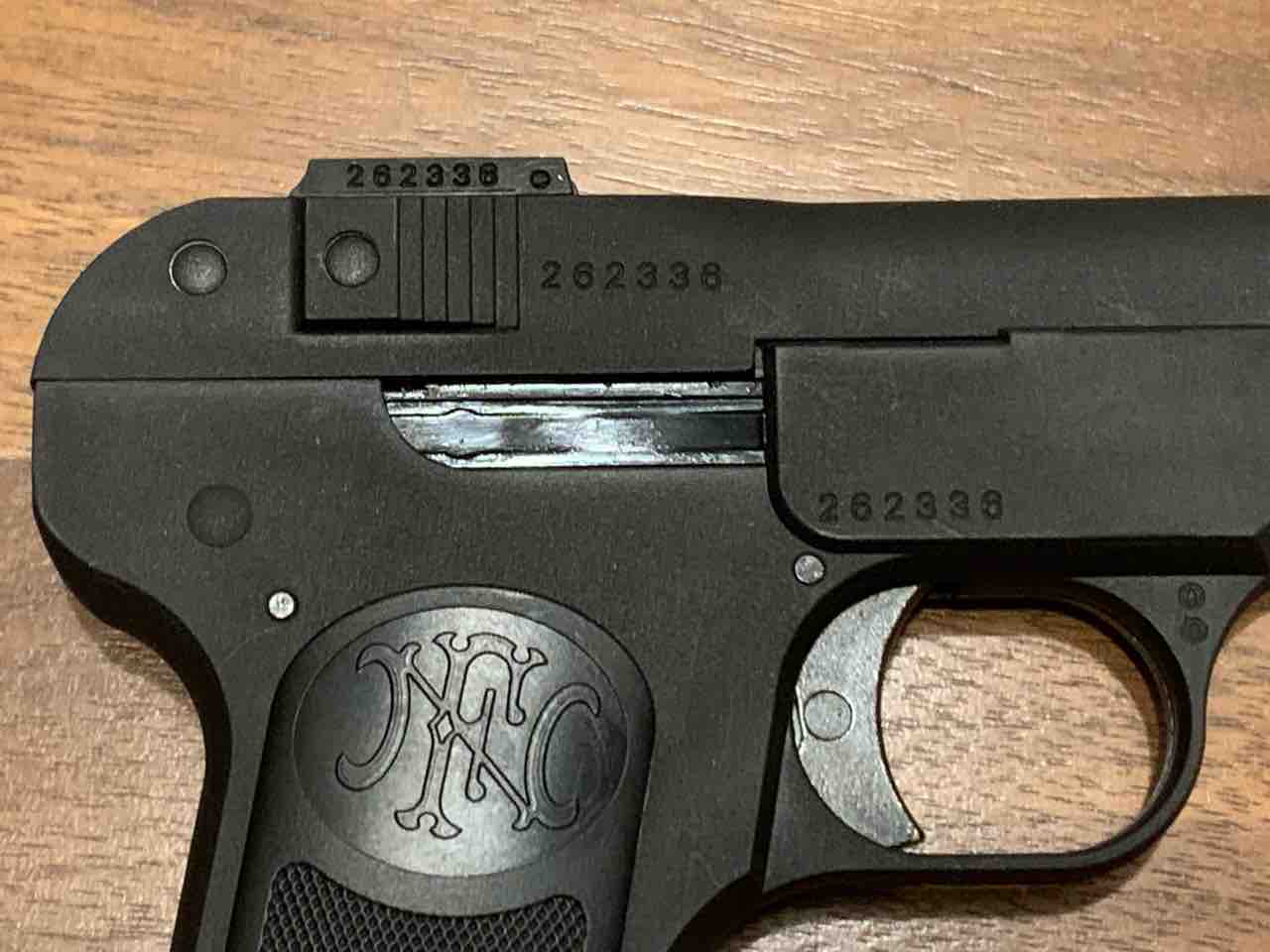 ブローニング FN M1900 エアコッキング browning FN Browning M1900 エアコッキング / ACRO 小改善～試射結果