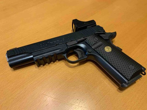 マルイ コルトM45A1 ダメージ塗装 中古 予備マグ付き マルイ