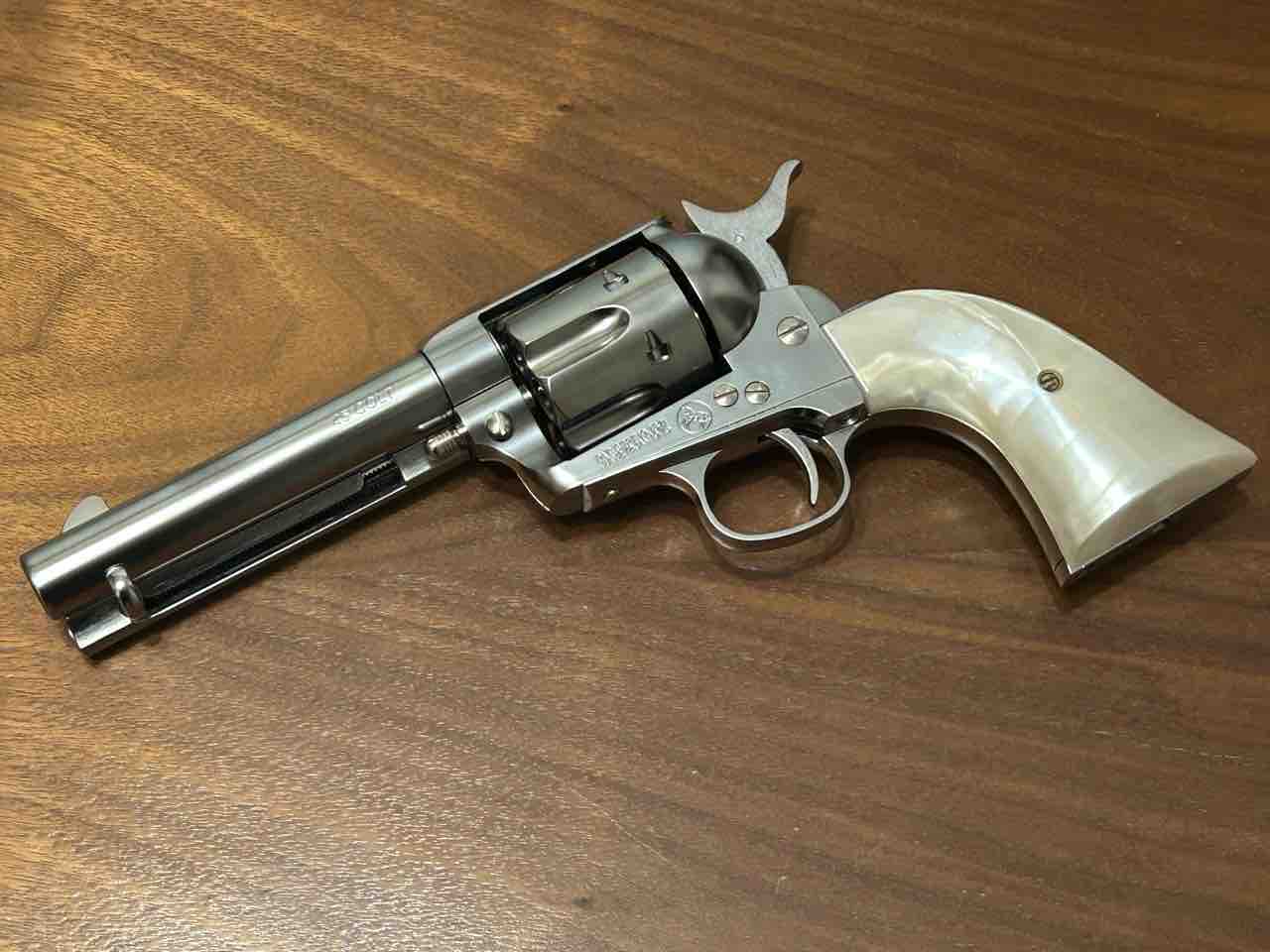 マルシン　SAA アーティラリー シルバー　パールグリップ 楽天市場】マルシン MARUSHIN ガスガン コルト SAA.45 アーティ