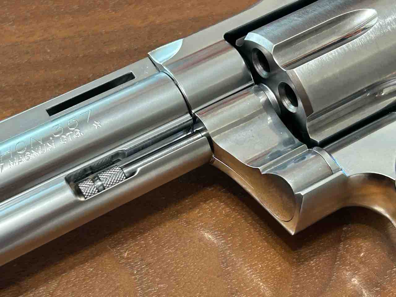 タナカワークス コルトパイソン357マグナム 6インチ ステンレス