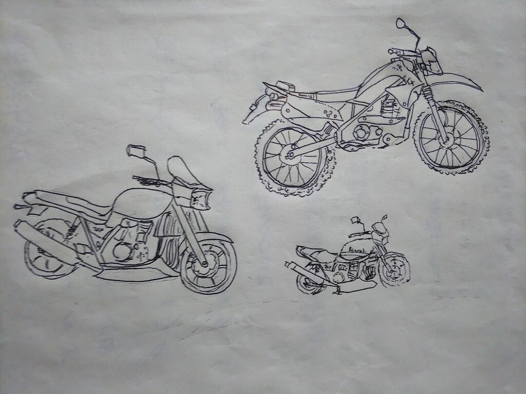 バイクのイラスト描いてみた もっとバイクで走りたい バイクのイラスト描いてみた もっとバイクで走りたい