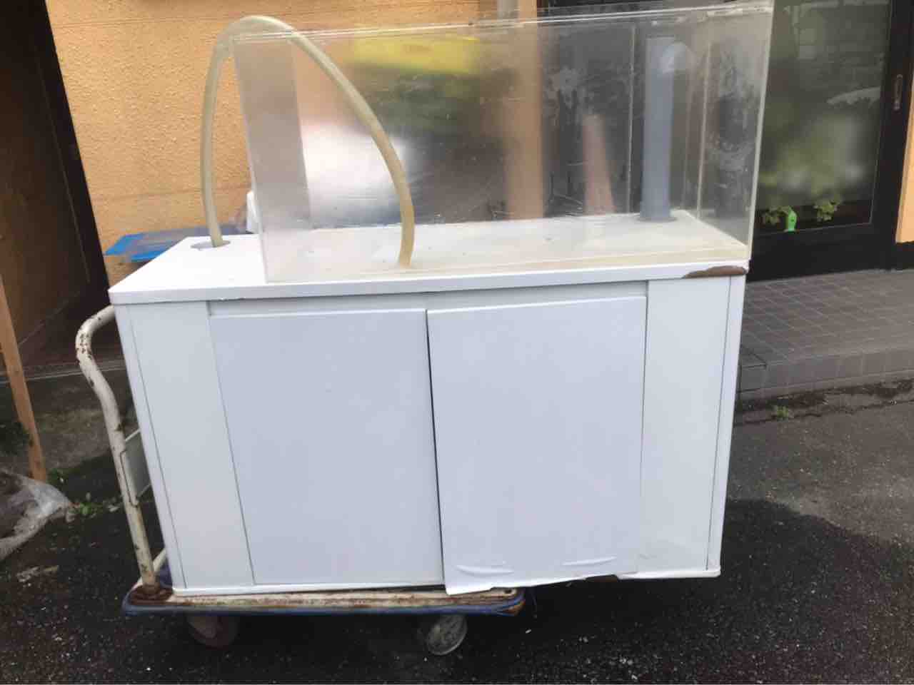 900 450 450 オーバーフローセット 水槽 濾過 ポンプ 台のセットです蓋無し円 大型熱帯魚屋 Zeebra