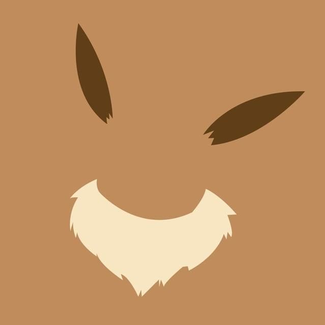 ポケモン 背景溶け込みシリーズ イーブイ あわさいのマイデザイン日記