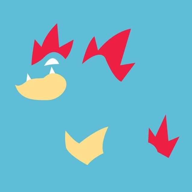 ポケモン 背景溶け込みシリーズ オーダイル あわさいのマイデザイン日記