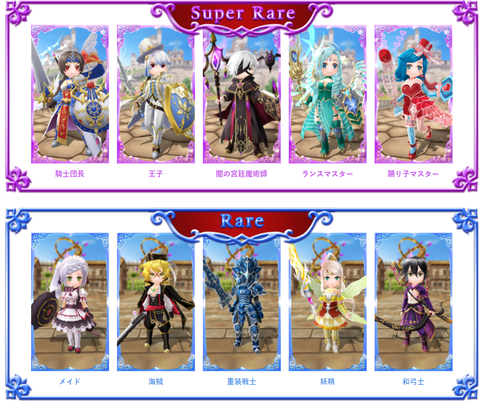 スーパーレア、レア