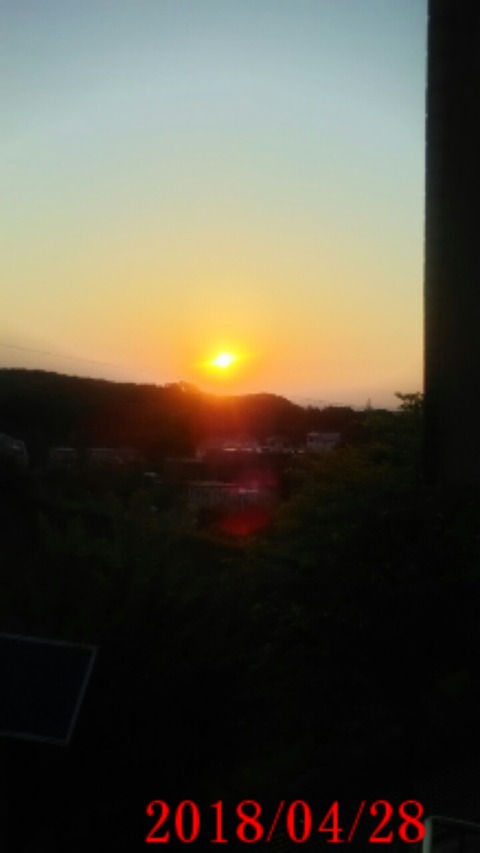 ①本日のスタート綺麗なRising Sun