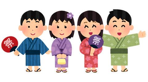 yukata_kids_group