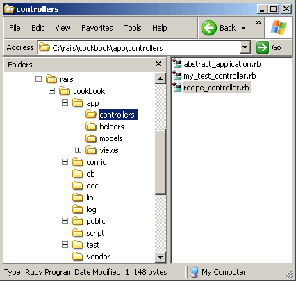 the Recipe controller in its native environment