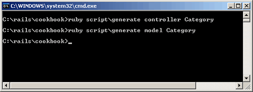 creating the category model and controller