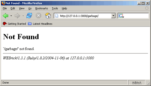 Browsing to an unknown controller