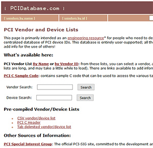 PCIVendor