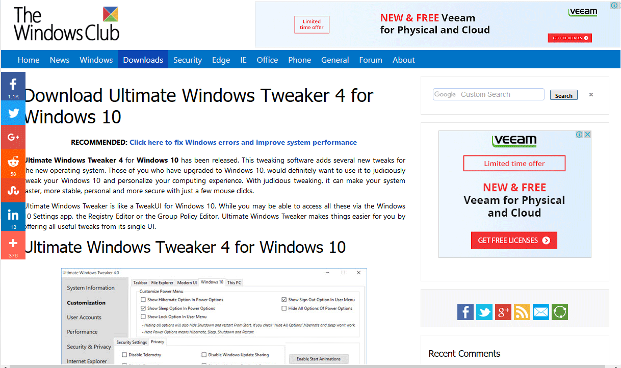 Windows10対応 細かい設定を簡単に変更できるソフト 英語表記ですが 0から楽しむパソコン講座のブログ