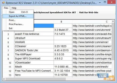 BytescoutXLSViewer