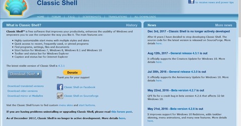 Classicshell