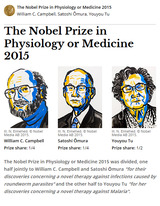 The Novel Prize in Physioligy or Medicine 2015.jpg