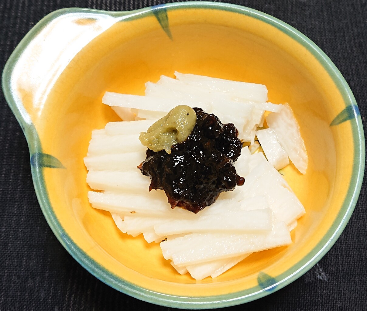 山芋短冊と海苔佃煮 マグロの刺身 ぶつぶつもぐもぐ 日々の食生活とか云々
