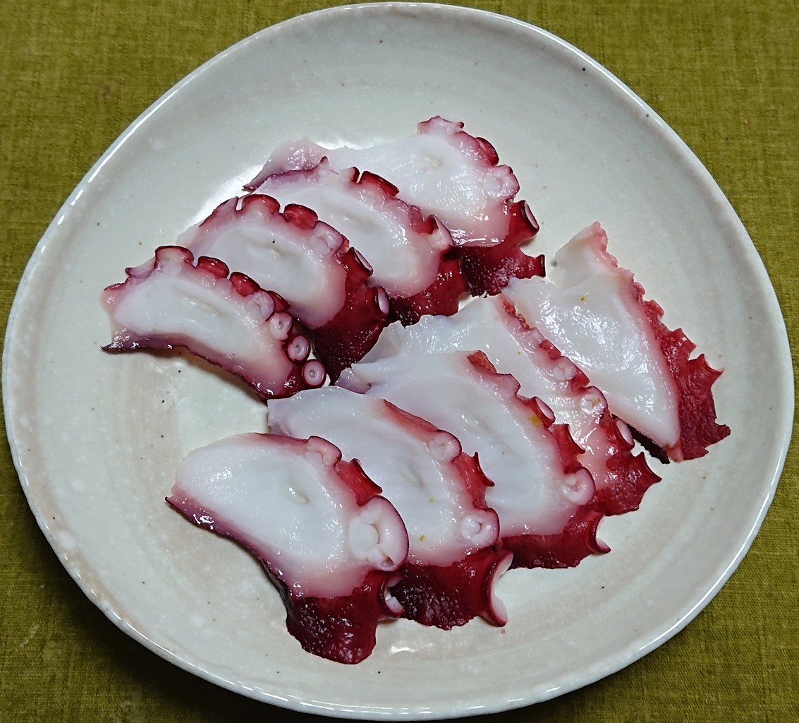 菜花とタコのからし酢味噌掛け ぶつぶつもぐもぐ 日々の食生活とか云々