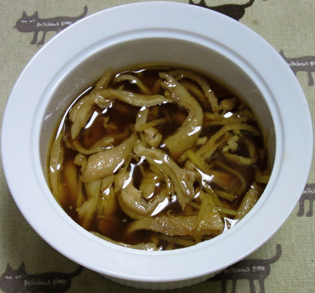 鶏皮の甘辛煮 鶏皮の煮こごり ぶつぶつもぐもぐ 日々の食生活とか云々