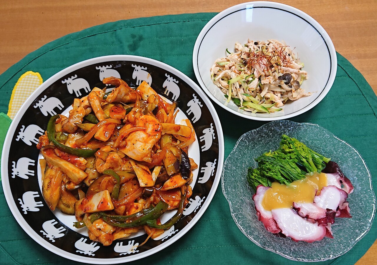 鶏肉と野菜のスパイシー炒めのレシピ