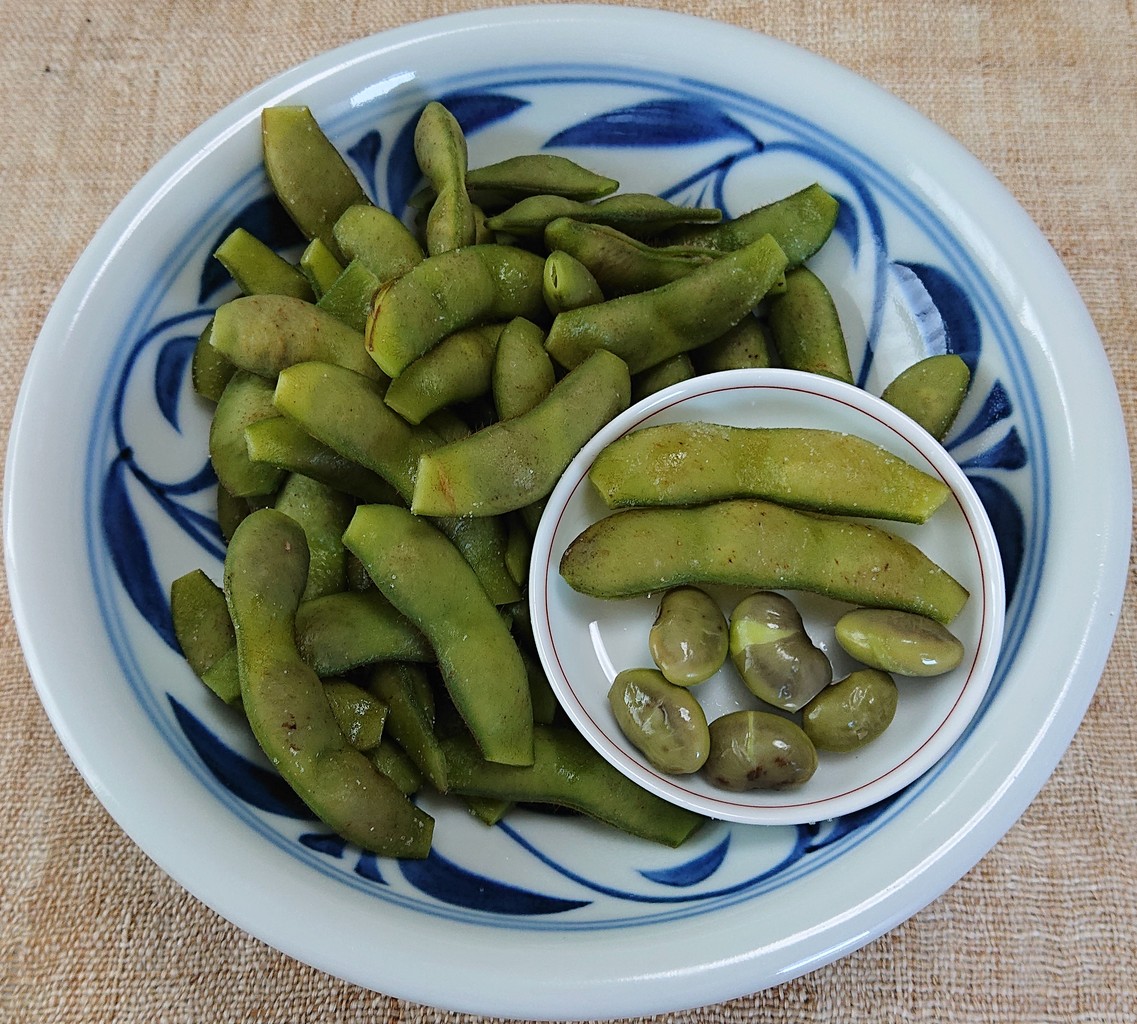 京都特産 丹波黒大豆枝豆 京 夏ずきん の塩茹で ぶつぶつもぐもぐ 日々の食生活とか云々