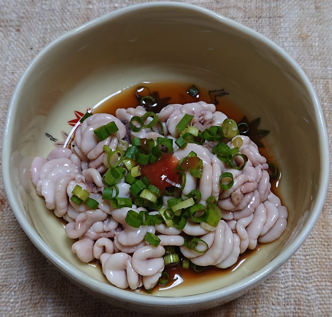 北海道産タラの白子で 雲子ぽん酢 ぶつぶつもぐもぐ 日々の食生活とか云々
