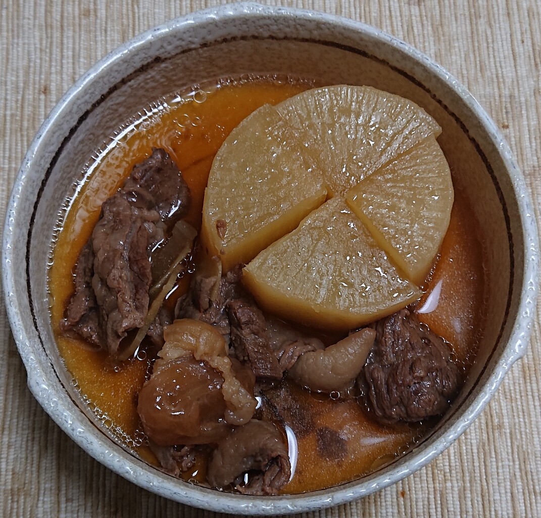 圧力鍋で 牛すじ肉と大根の煮込み ぶつぶつもぐもぐ 日々の食生活とか云々