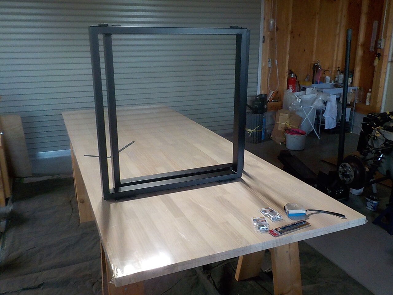 長いテーブルの製作 車いじりラボ Garage Zitta