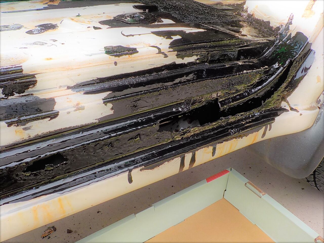 ぽんこつアクティサビ穴修理ーその3 車いじりラボ Garage Zitta