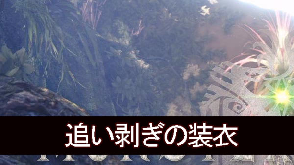 モンハンワールド 特殊装具 追い剥ぎの装衣 効果紹介 金策用 お金稼ぎ Mhw ゲームれぼりゅー速報