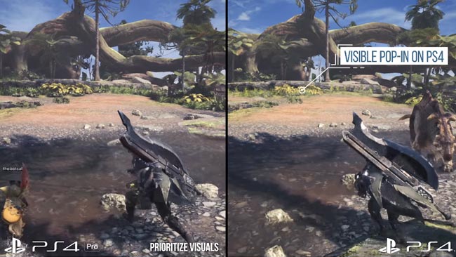 げーれぼ速 Mhw モンハンワールドのps4vsps4proの比較映像 レート動画が公開 Ps4pro3つのモード ゲームれぼりゅー速報