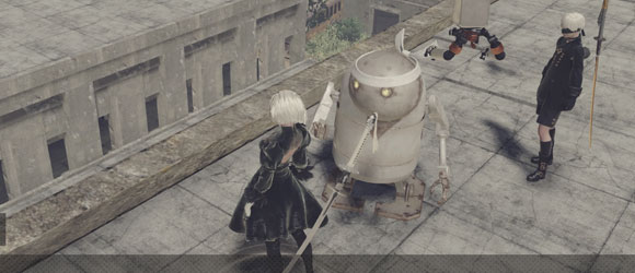 ニーアオートマタ攻略 サブクエスト ロボ道場 白帯 廃墟都市 ビル上の行き方 Nier Automata ゲームれぼりゅー速報