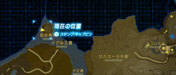 ゼルダの伝説ワイルド攻略 ほこらチャレンジ 花を踏まないで 西ハテール 花の中州の場所 Breathofthewild ゲームれぼりゅー速報
