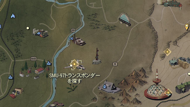 フォールアウト76攻略メイン Signal Strength 紹介 シグナルリピーター設計図探し トランスポンダー デュプレクサーの場所 Fallout76 ゲームれぼりゅー速報