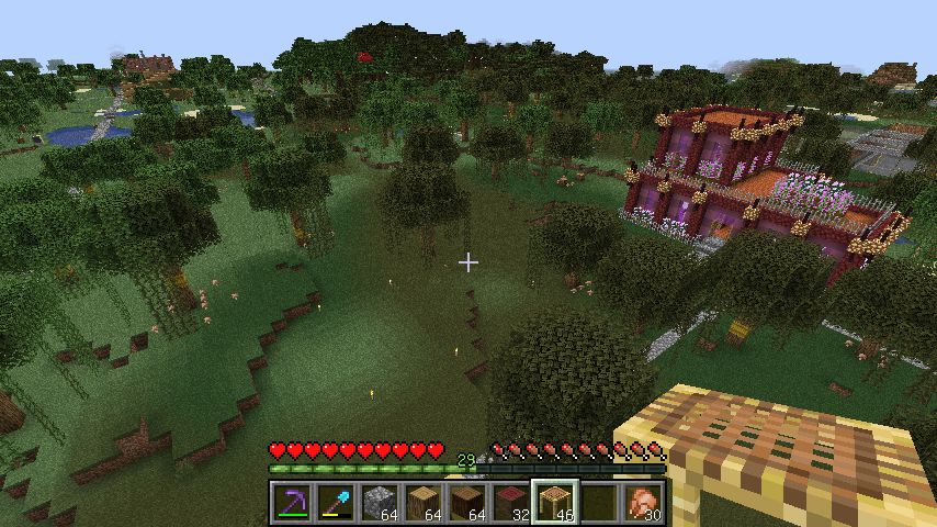 犬小屋付き民家を作る 前編 マインクラフトてんやわんや開拓記